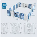 24 Panels Shape Adjustable Baby Playpen Fence Gate Enclosure W/Safety Lock Eco Friendly-63Cm Height