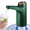 Water Dispenser for 5 Gallon Bottle,Smart Electric Pump,Portable Water Pump for 3 5 Gallon Bottle Universale,Fast Water and Quiet?Large Capacity Battery,Micro USB Charging (Green)