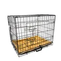 Wire Dog Cage Foldable Crate Kennel 36 inches withTray + Cushion Mat Combo