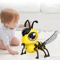DIY Simulation Electric Lighting Walking Early Education toy for Children Kids - yellow