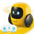RC Robot with LED Eyes Toys for Kids 6 7 8 9 Years Old - Yellow
