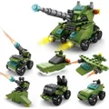 138 Pcs DIY Fighter Plane Destroyer Warcraft Bricks Building Kits Toys 6 in 1 STEM Building Blocks Best Gift for Kids Aged 6+