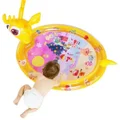 Deer Baby Water Mat, Baby Toys Inflatable Play Mat with Water Cushion, Fun Play Center for Early Development Activities for Newborns