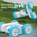 Mini Remote Control Car Swing Double Sided Rolling Anti-slip Car Toys