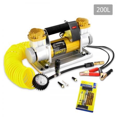 Giantz 540W 12V 4X4 Car Tyre Deflator Inflator 200L/MIN Portable Premium Air Compressor