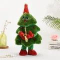 Electric Singing and Dancing Plush Toy Funny Christmas Tree Mimicking Toys Xmas Gifts for Toddlers Kids (Saxophone)