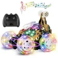Remote Control Car RC Stunt Car Invincible 360°Rolling Twister with Colorful Lights & Music Switch Boys and Girls