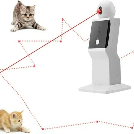 Cat Laser Toy Automatic Random Interactive Laser for Indoor Kittens Dogs Cat Red Dot Exercising Toy