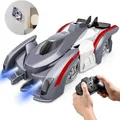 Remote Control Wall Climbing Car RC Stunt Car Toys with 360°Rotating Dual Model Toys for Age 6+ Boys Girls Gift (Purple)