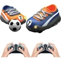 2Pcs 2.4G Remote Control Car RC Football Soccer Shoes Car with LED Lights Battle Game Toys Birthday Gifts Age 6+