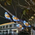 Solar Tree Lights Set of 5 Resin Birds Lights for Patio, Yard, Garden Lawn Christmas Holiday Decor