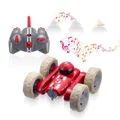 RC Cars Stunt car Remote Control Car Double Sided 360° Flips Rotating Outdoor car Toy Birthday Gift for Boys and Girls Ages 6-14?Red?