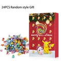 Advent Calendar 2022, 24 Pack/Box Pokemon Toys 24 Days Countdown Christmas Gifts for Kids And Christmas Hoilday Season, Red