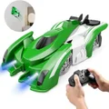 Remote Control Wall Climbing Car RC Stunt Car Toys with 360°Rotating Dual Model Toys for Age 6+ Boys Girls Gift (Green)