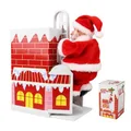 Creative Christmas Toys Climb The Chimney Over The Wall Electric Santa Claus Decorations for Home Children's Christmas Ornament