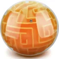Amaze 3D Gravity Memory Sequential Maze Ball Puzzle Toy Gifts for Kids Adults - Challenges Game Lover Tiny Balls Brain Teasers Game (Orange)