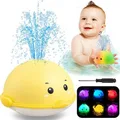 Baby Bath Toys, Duck Automatic Spray Water Bath Toy, Induction Sprinkler Bathtub Shower Toys for Toddlers Kids Boys Girls, Light up Bath Toys for Baby (Duck)