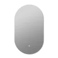EMITTO LED Wall Mirror Oval Anti-fog Bathroom Mirrors Makeup Light 60x100cm