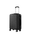 Slimbridge 24" Luggage Suitcase Trolley Travel Packing Lock Hard Shell Black