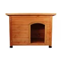 Little Buddies Wooden Flat Roof Dog Kennel - Small