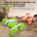 Newest Remote Control Car Rollover Stunt Car, Dual Sided off-Road Charging, Electric Racing Children'S Toy Boy Color Orange