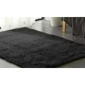 Designer Shaggy Floor Confetti Rug 80X120cm - Black