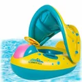 Baby Pool Float with Canopy Inflatable Swimming Floats for Kids