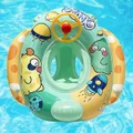 Swimming Float Baby Inflatable Floater with Steering Wheel and Horn Summer Outdoor Water Float (Dinosaur Planet)