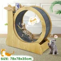 Cat Exercise Wheel Toy Running Exerciser Treadmill Furniture Scratcher Board Roller Play Gym Sports Equipment with Carpet Runway