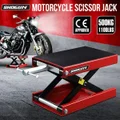 Motorcycle Lift Stand Motorbike Scissor Lifting Jack Hoist Dirtbike ATV Work Repair Bench Heavy Duty 500kg