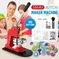 Button Badge Maker Machine Kit DIY Pin Press 58mm 500 Buttons Making Supplies Paper Cutter Metal Shell Pin Back Clear Cover PVC Film