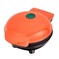 Mini Maker for Individual Waffles,Hash Browns,Keto Chaffles with Easy to Clean,Non-Stick Surfaces,4 Inch (Orange)