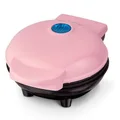Mini Maker for Individual Waffles,Hash Browns,Keto Chaffles with Easy to Clean,Non-Stick Surfaces,4 Inch (Pink)