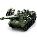 Military Vehicle Building Kit - Army Series Building Blocks Set with 2 Soldier Figures - Best STEM Construction Toy for Kids