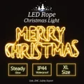 Merry Christmas Light LED Rope Outdoor Xmas Decoration Ornaments for Christmas Tree Party Home