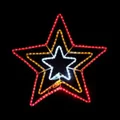 3 Colour Christmas Star Light Outdoor Xmas Decoration with Controller 80cmx84cm