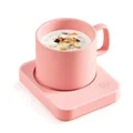 Coffee Mug Warmer,Electric Coffee Warmer for Desk with Auto Shut Off,3 Temperature Setting Smart Cup Warmer for Heating Coffee,Beverage,Milk,Tea and Hot Chocolate (Pink,No Cup)