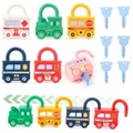 Lock with Key Baby Montessori Toy from Motor Skills Toy Busy Board Baby Sensory Toy Key Children Educational Toy Gift for Girls Boys