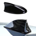 Shark Fin Antenna Car Antenna Decorative Top Mounted Dummy Roof Aerial for Car Trunk SUV Black