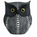 Owl Statue for Home Decor Accents Living Room Office Bedroom House Dorm Bar Gifts for Owls Lovers (Black)