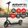 E-scooter Electric Scooter AUSWHEEL 500W Adults Foldable Motorised Bike Commuting Vehicle Seat Drum Brake LED Lights 120kg
