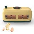 Digital Mini Egg Incubator 8-16 Eggs Poultry Hatcherfor Hatching Eggs with LED Lighting and Intelligent Temperature Control for Chickens Ducks Goose Birds (Yellow)