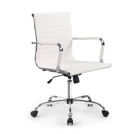 Artiss Gaming Office Chair Computer Desk Chairs Home Work Study White Mid Back