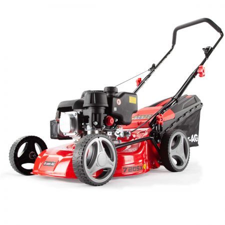Baumr-AG Lawn Mower 139CC 17 Inch Petrol Push Lawnmower 4-Stroke Engine Catch