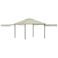 vidaXL Gazebo with Double Extended Roofs 3x3x2,75 m Cream 180 g/cubic metre