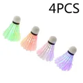 4PCS Colorful LED Shuttlecock Badminton