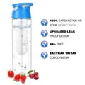 Laptone 800ML Fruit Infusion Infusing Infuser Water Bottle Sports Health Maker-Blue
