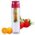 Laptone 800ML Fruit Infusion Infusing Infuser Water Bottle Sports Health Maker-Red