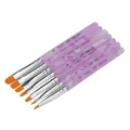 7 UV Gel Acrylic Nail Art Tips Builder Brush Pen Design