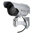 Solar Energy Realistic Dummy Surveillance Security CCTV Sticker Camera Flashing Red LED Light with Fake Video Cable